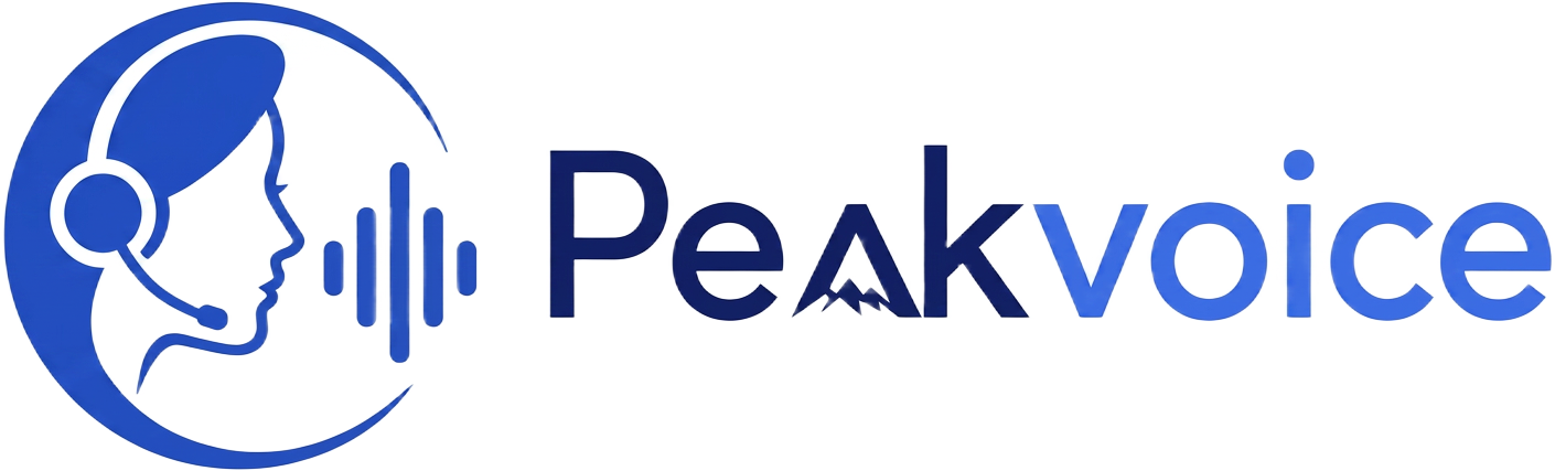 Peakvoice AI voice receptionist logo